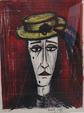 BUFFET Bernard, Tête de clown, lithographie, épreuve d'artiste,
