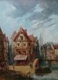 SAINT AUBIN, Villages en bord de mer, paire d'huile sur panneau signées
