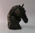 José Maria DAVID (1944-2015). Tête de cheval. Sculpture en bronze