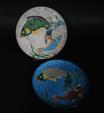 Manufacture Jules VIEILLARD, Bordeaux, 2 assiettes en faience fine