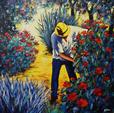 ARTERO Michel, Poésie au quotidien, 2001, huile sur toile, 100 x