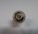 Bague en or jaune et platine sertie d'un important diamant en son