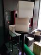 Mobilier de restauration comprenant : 4 tables mange-debout métal