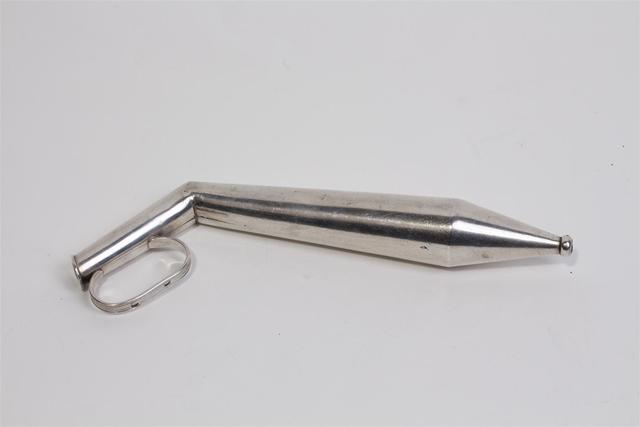 ANCIENNE PIPETTE EN verre à collerette de pése acide ou antigel ou